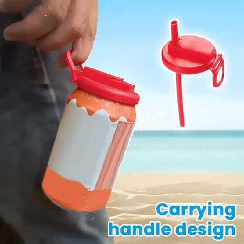 Couvercle de canette de soda avec paille Les Visionnaires