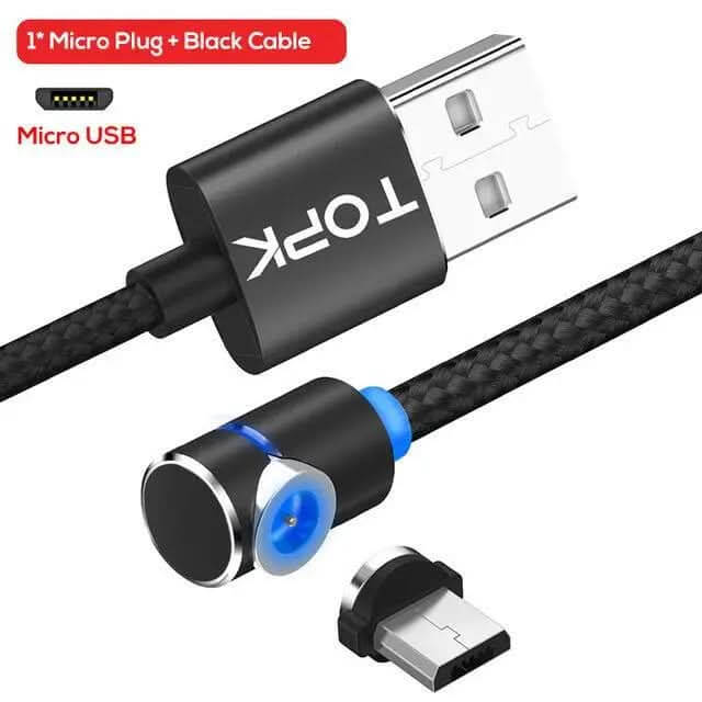 Câble magnétique Micro USB rotatif à 360 degrés Les Visionnaires
