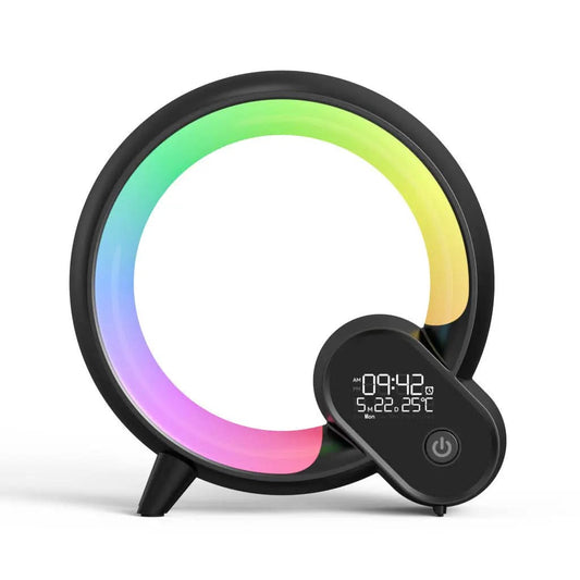 Réveil numérique analogique créatif Q Light, Bluetooth, Les Visionnaires
