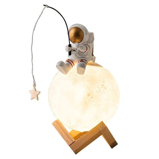 Figurines d'astronautes en résine, veilleuse miniature, humidificateur, diffuseur Les Visionnaires