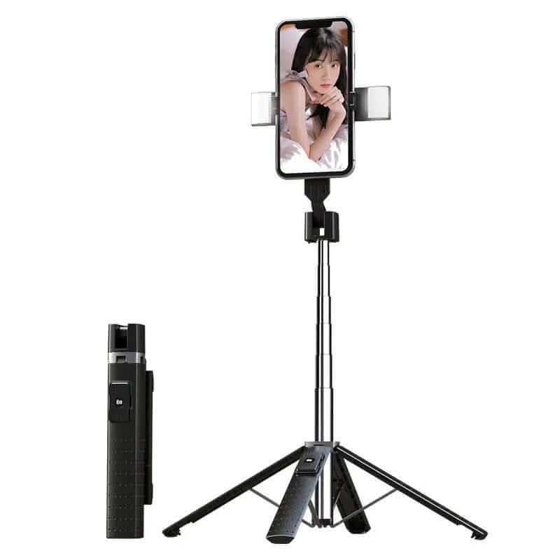 Trépied tétrapode Bluetooth avec double lumière d'appoint pour selfie Les Visionnaires