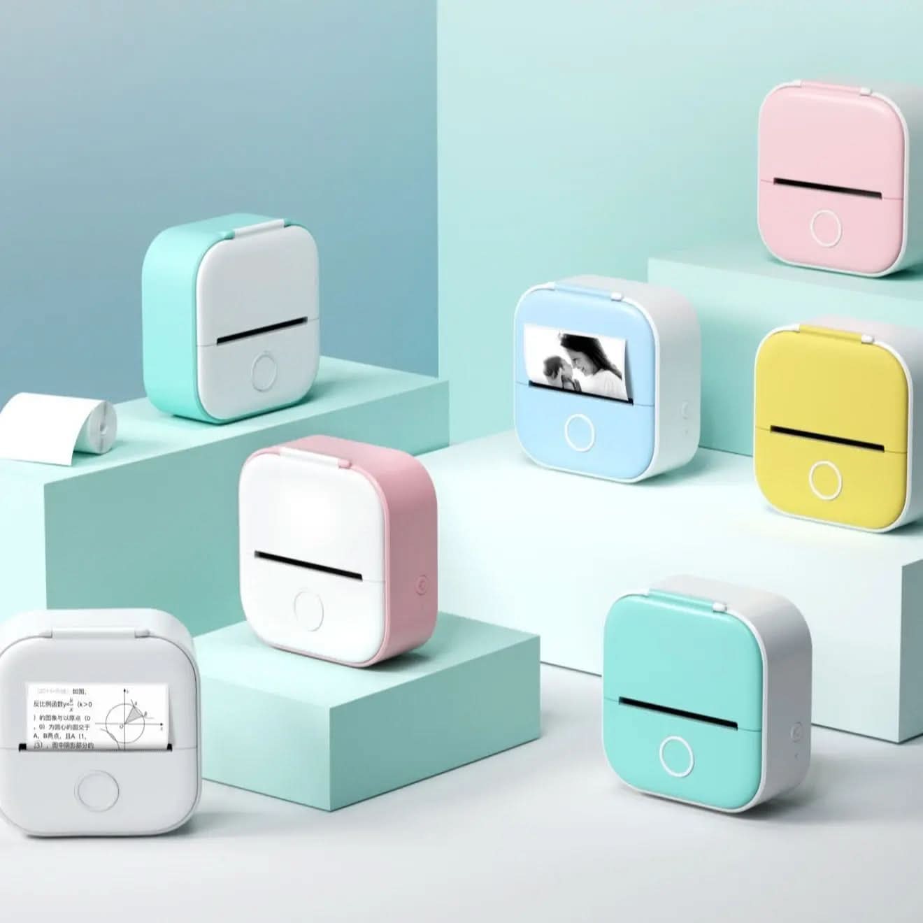 Mini-imprimante d'étiquettes thermique portable, T02 Les Visionnaires