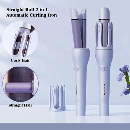 New 2 In 1 Automatic Hair Curler Straightener Les Visionnaires