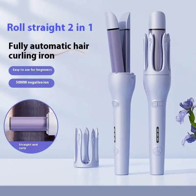 New 2 In 1 Automatic Hair Curler Straightener Les Visionnaires