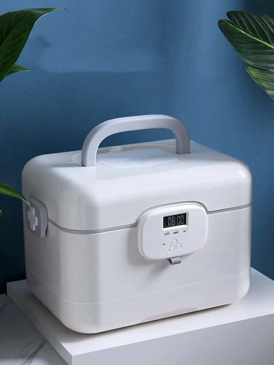 Boîte de Rangement Médicale Intelligente avec Réveil – Les Visionnaires