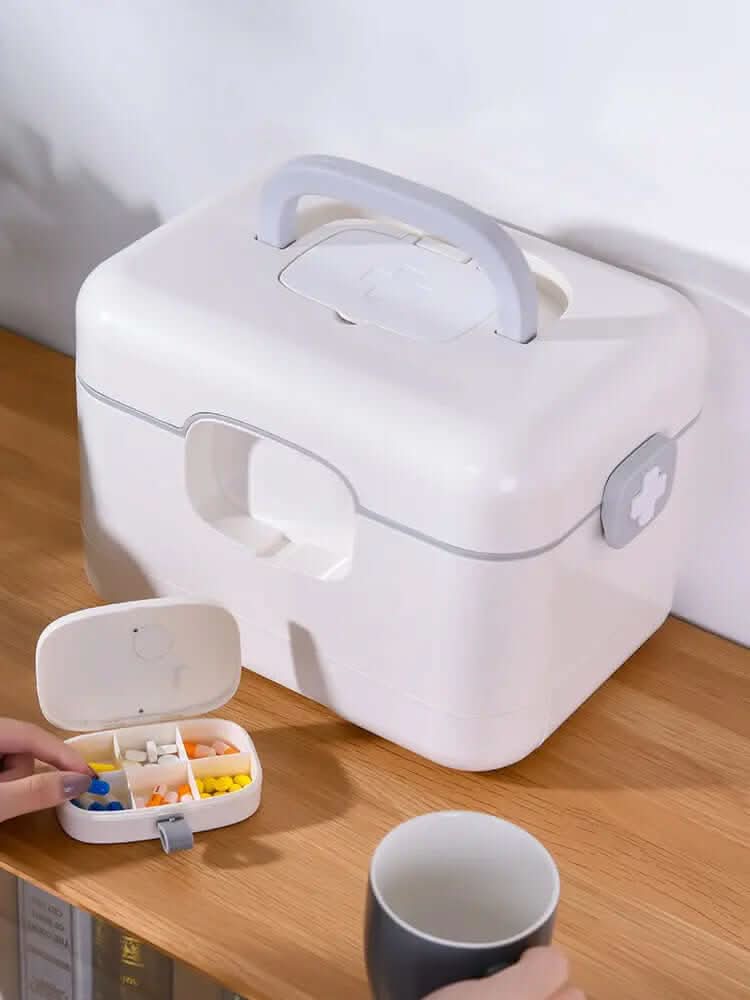 Boîte de Rangement Médicale Intelligente avec Réveil – Les Visionnaires