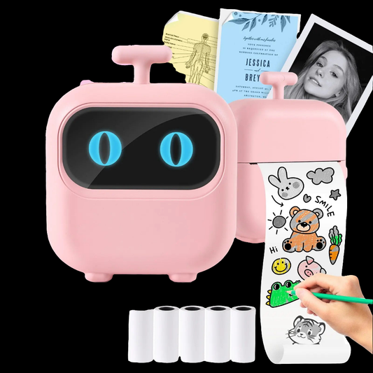 Mini-imprimante thermique, imprimante d'autocollants - XLL-Gadgets