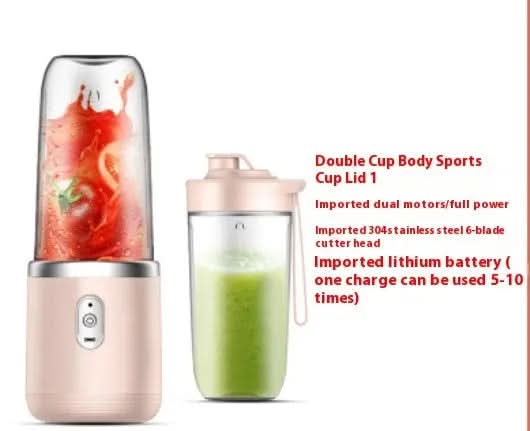 Mini mixeur portable à 6 lames, extracteur de jus, smoothie, chargement USB Les Visionnaires