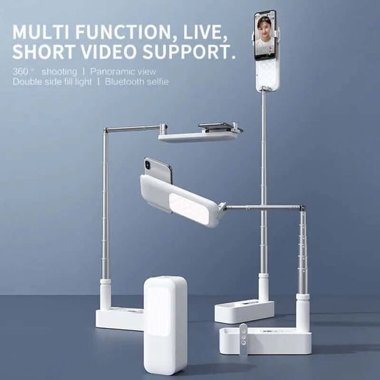 Support Portable Téléphone avec Lumière & Télécommande Bluetooth Les Visionnaires