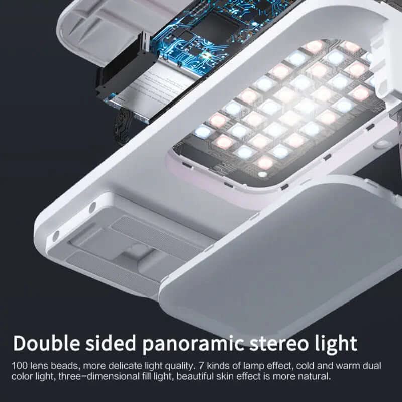 Support Portable Téléphone avec Lumière & Télécommande Bluetooth Les Visionnaires