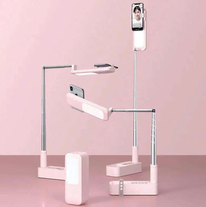 Support Portable Téléphone avec Lumière & Télécommande Bluetooth Les Visionnaires