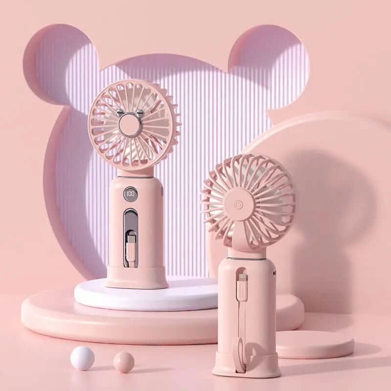 Mini Ventilateur Portable 2-en-1 - rafraîchissant Les Visionnaires
