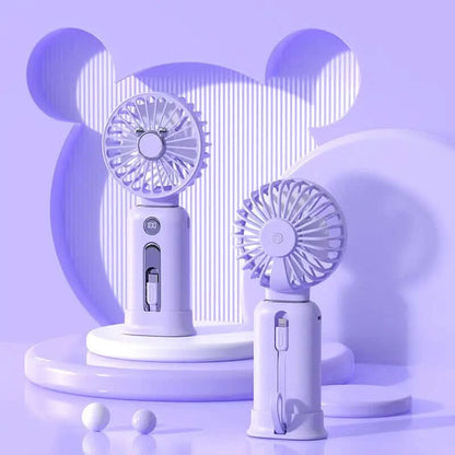 Mini Ventilateur Portable 2-en-1 - rafraîchissant Les Visionnaires