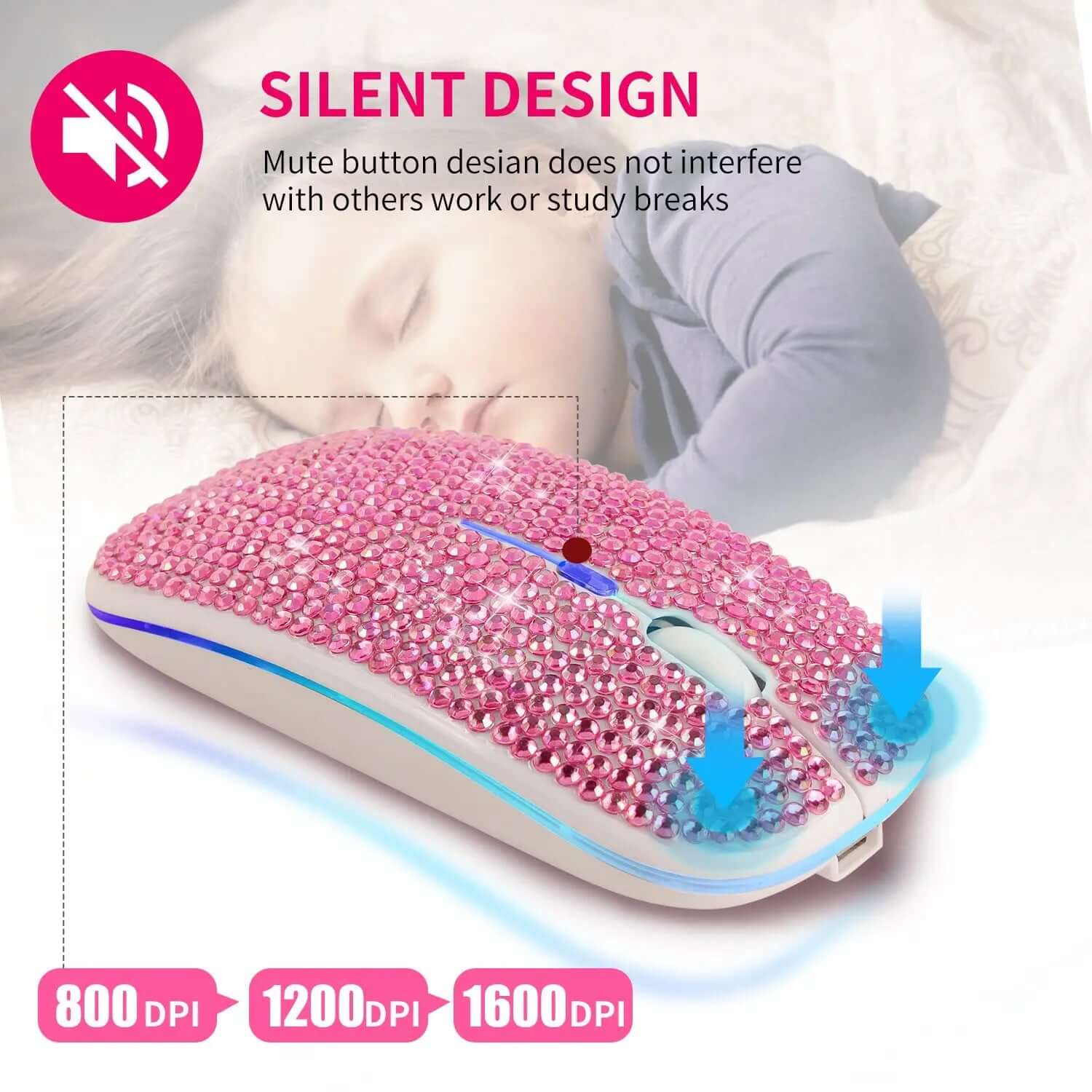 Souris de bureau rechargeable Les Visionnaires