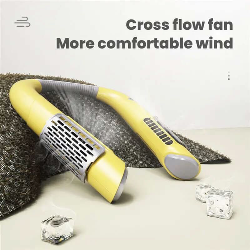 Neck Fan Mini Bladeless Fan USB Rechargeable Fan Mute Sports Fans for Home Outdoor Portable Hanging Fans Air Conditioner Cooler Les Visionnaires