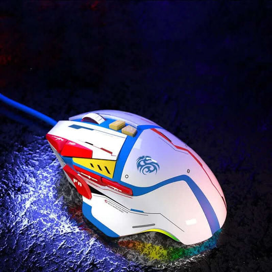 Souris filaire de bureau à pression automatique Les Visionnaires