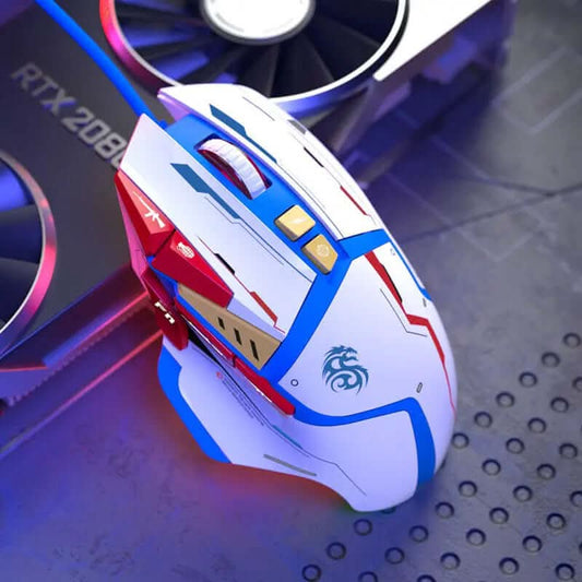Souris filaire de bureau à pression automatique Les Visionnaires