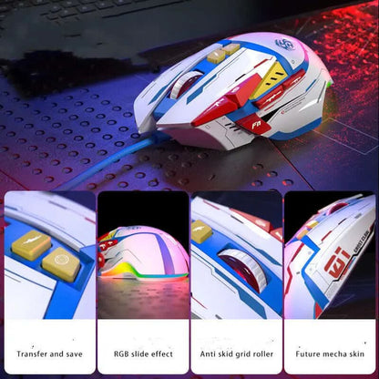 Souris filaire de bureau à pression automatique Les Visionnaires