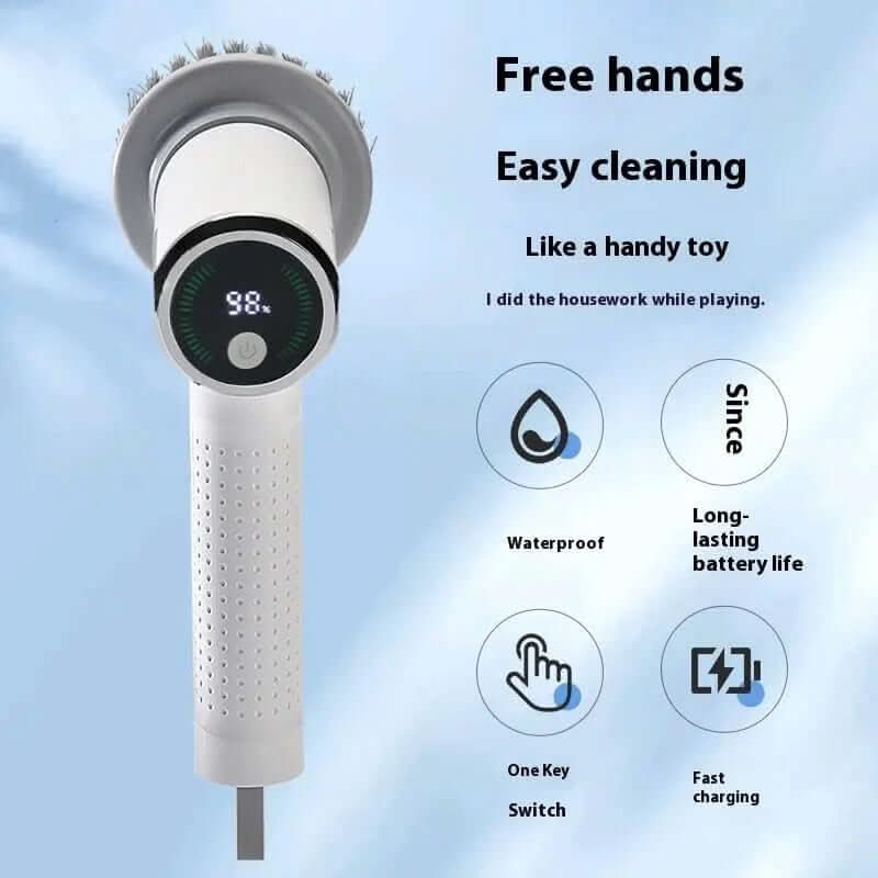 Multifunctional Smart Display Electric Cleaning Brush Les Visionnaires