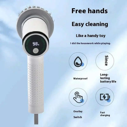 Multifunctional Smart Display Electric Cleaning Brush Les Visionnaires