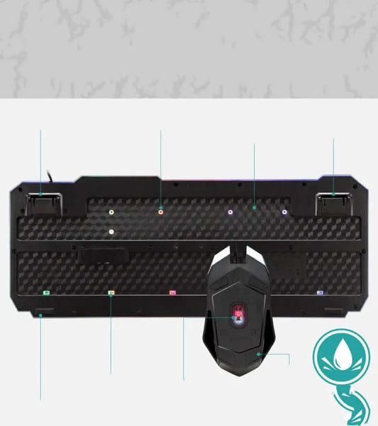 ensemble gaming clavier et souris lumineux 4D Les Visionnaires
