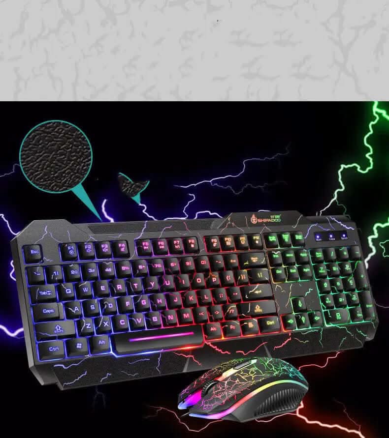 ensemble gaming clavier et souris lumineux 4D Les Visionnaires