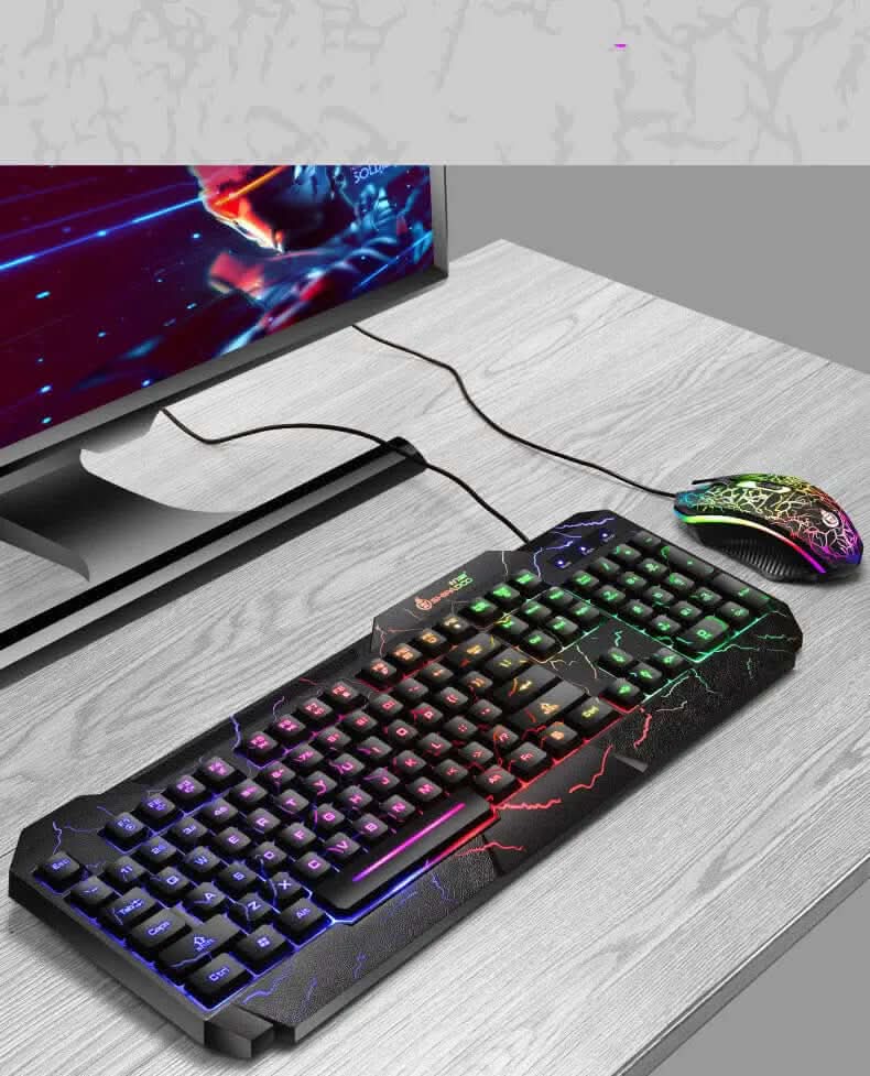 ensemble gaming clavier et souris lumineux 4D Les Visionnaires