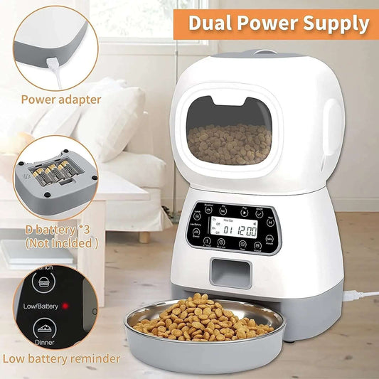 distributeur automatique de nourriture pour chats et chiens avec application intelligente Les Visionnaires