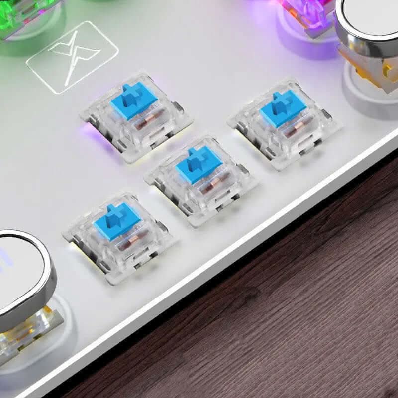 Clavier Mécanique Gaming 104 Touches – Anti-Ghosting et Rétroéclairage LED Les Visionnaires