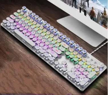 Clavier Mécanique Gaming 104 Touches – Anti-Ghosting et Rétroéclairage LED Les Visionnaires