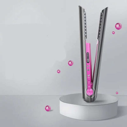 Accessoire cheveux- Lisseur et Fer à Boucler Sans Fil 2-en-1 Les Visionnaires