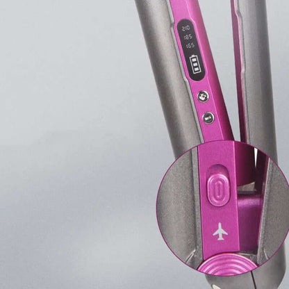 Accessoire cheveux- Lisseur et Fer à Boucler Sans Fil 2-en-1 Les Visionnaires
