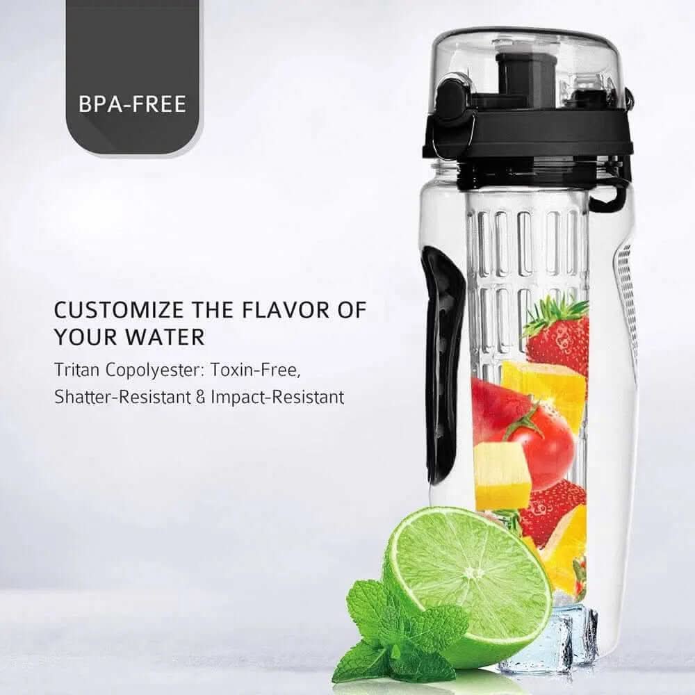Bouteille d'eau avec infuseur de fruits 32 oz Les Visionnaires