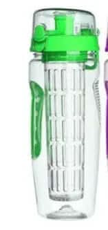 Bouteille d'eau avec infuseur de fruits 32 oz Les Visionnaires
