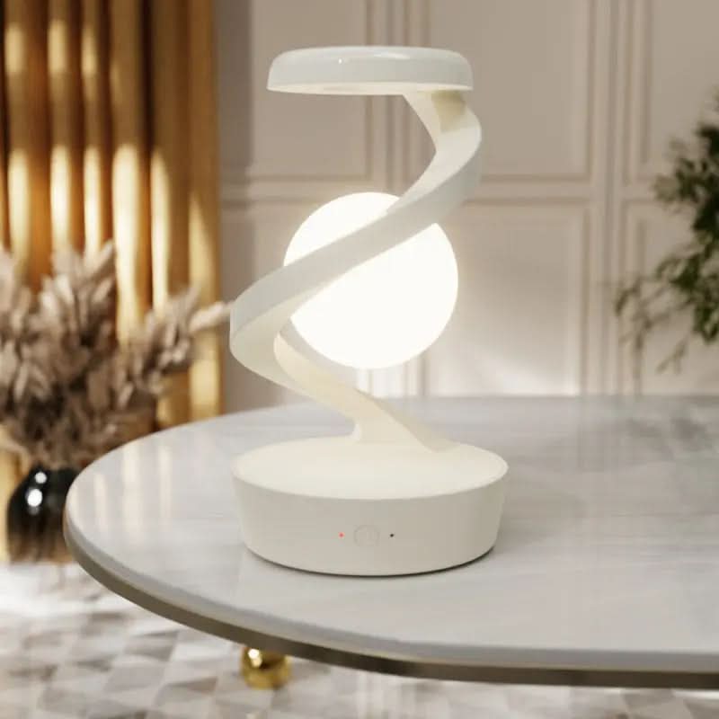 Lampe de bureau rotative en forme de lune avec capteur de charge sans fil, multifonctions Les Visionnaires