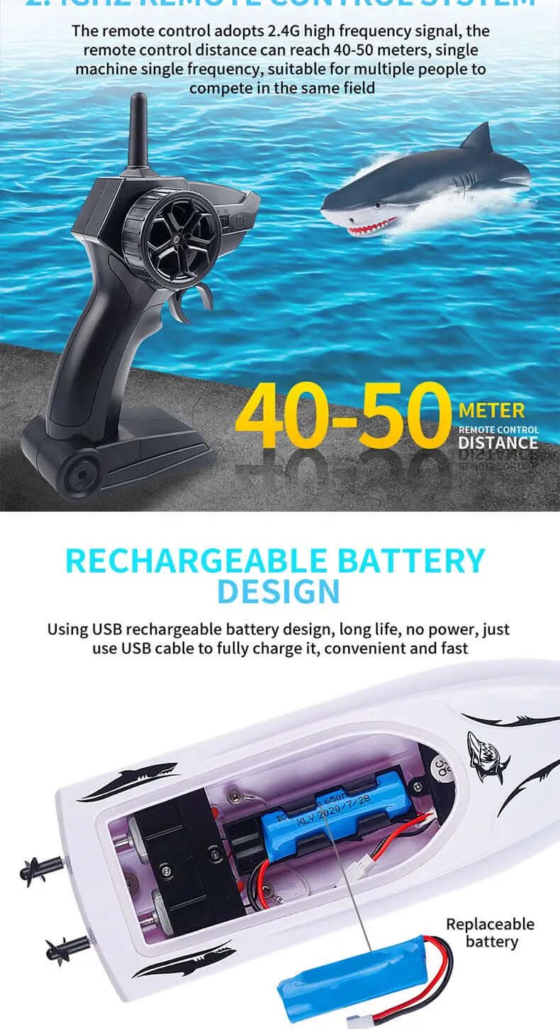 Bateau RC Électrique Shark Les Visionnaires