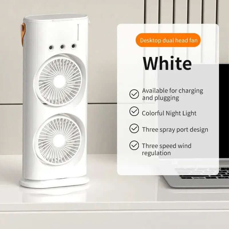 Ventilateur humidificateur portable à double extrémité Les Visionnaires