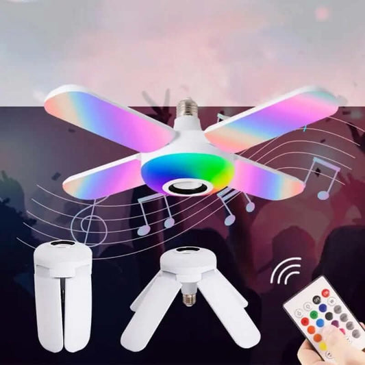 Cette lampe LED Bluetooth à quatre feuilles Les Visionnaires