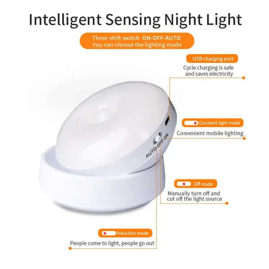 Lampe à capteur de mouvement rotative Les Visionnaires