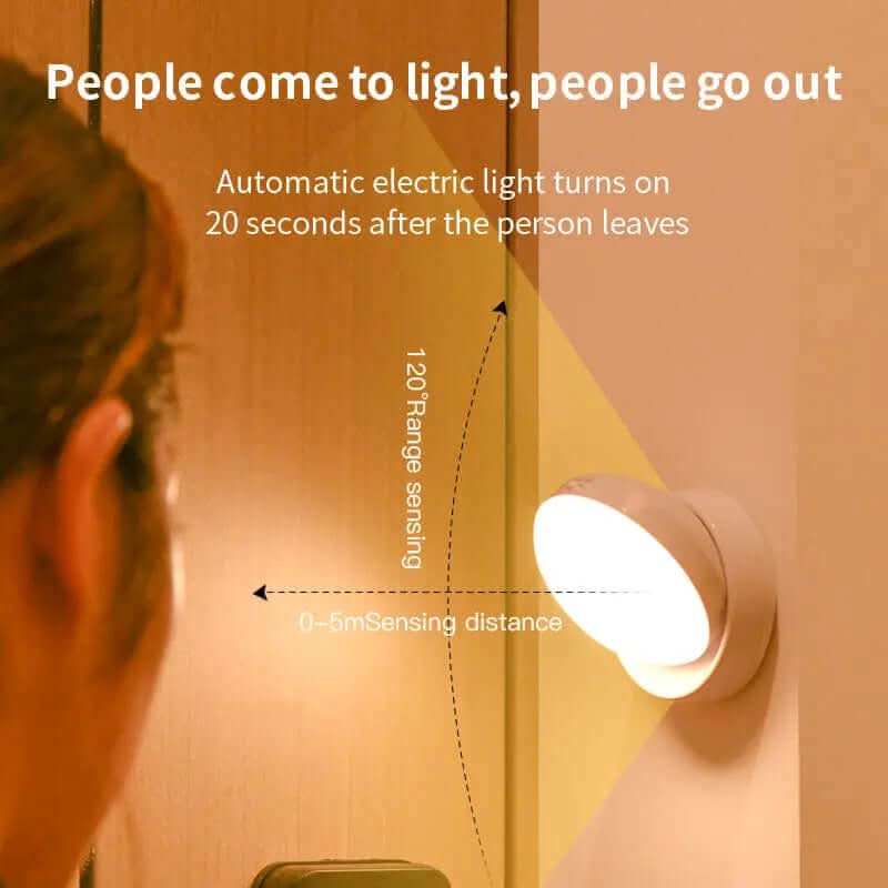 Lampe à capteur de mouvement rotative Les Visionnaires