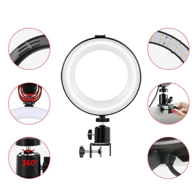 Lampe de remplissage LED à clip pour ordinateur Les Visionnaires