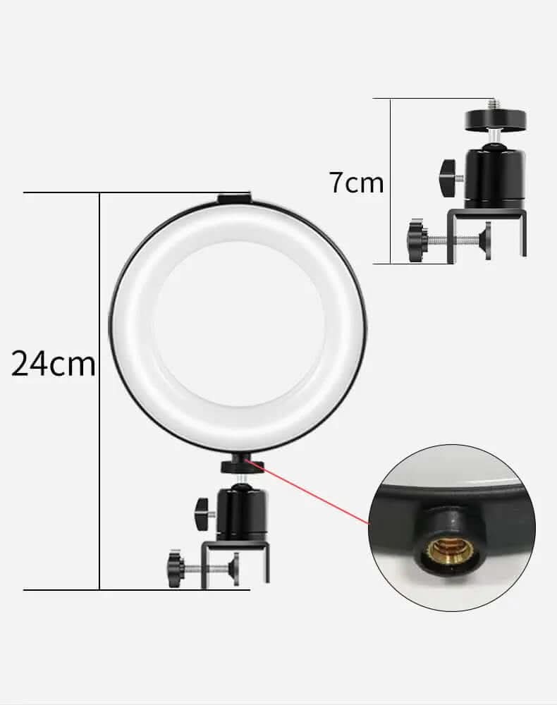 Lampe de remplissage LED à clip pour ordinateur Les Visionnaires
