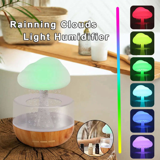 Humidificateur en forme de nuage avec lumière nocturne et diffusion d’huiles essentielles Les Visionnaires