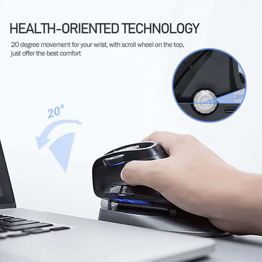 Souris verticale sans fil avec éclairage LED Les Visionnaires