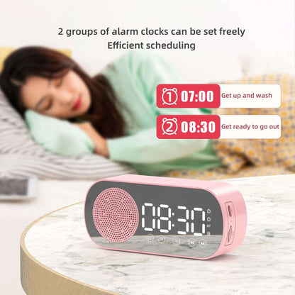 Réveil Bluetooth avec Radio FM et Miroir Les Visionnaires