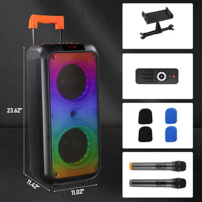 Enceinte LED Multi-Haut-parleurs 40W - XLL-Gadgets