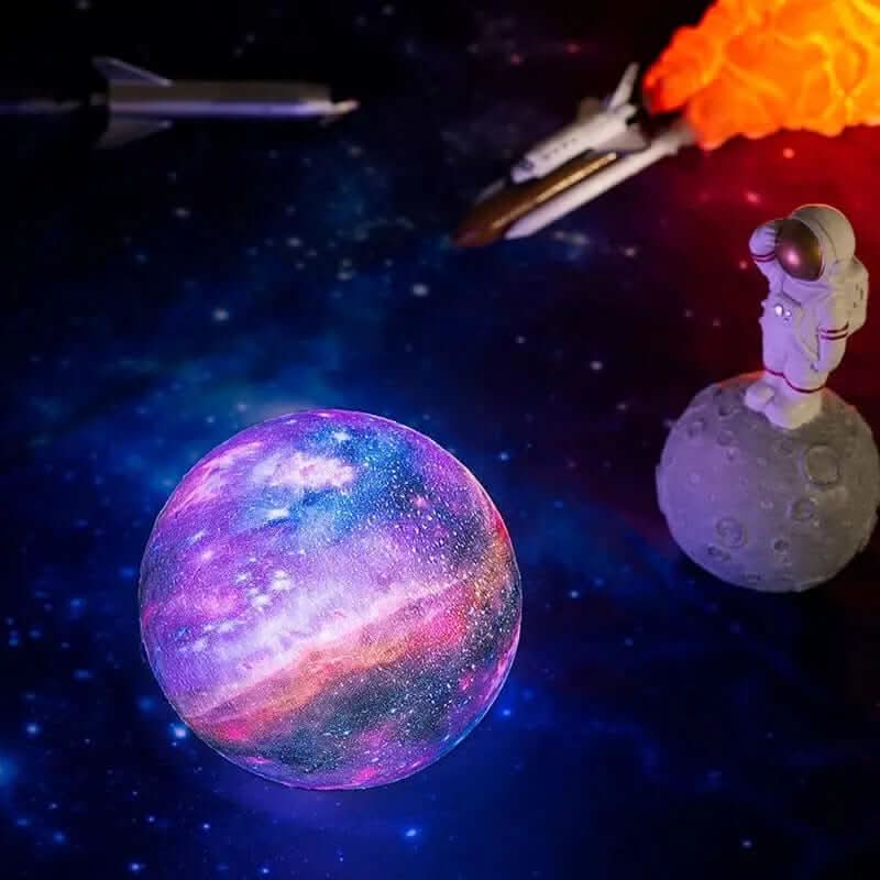 Lampe LED Galaxie & Lune Les Visionnaires