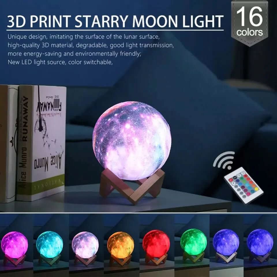 Lampe LED Galaxie & Lune Les Visionnaires