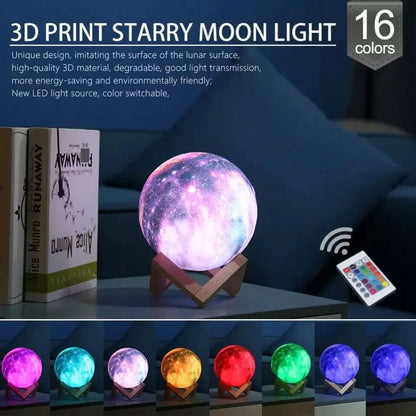 Lampe LED Galaxie & Lune Les Visionnaires