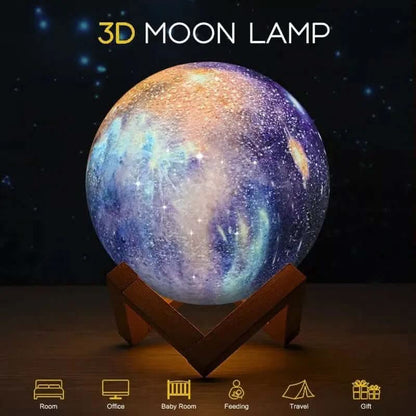 Lampe LED Galaxie & Lune Les Visionnaires